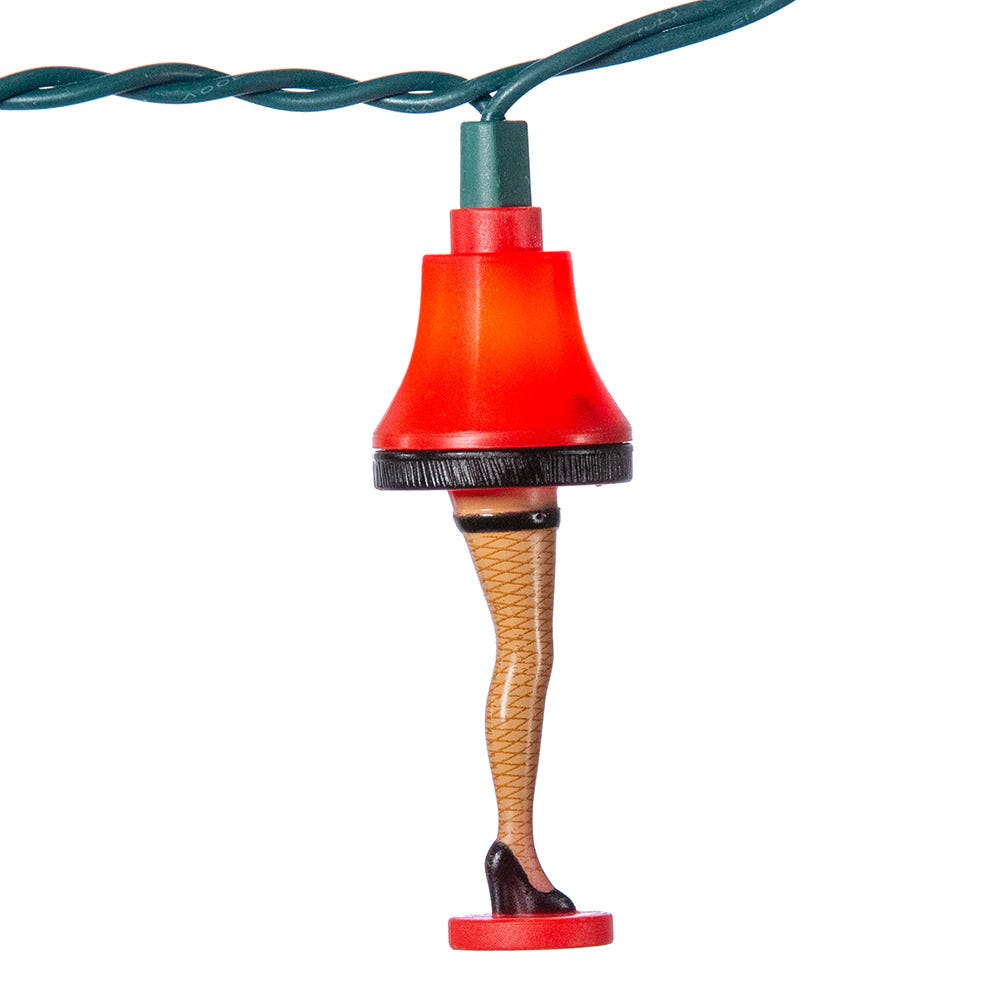 Kurt Adler UL 10-Light A Christmas Story Colorful Leg Lamp Light Set